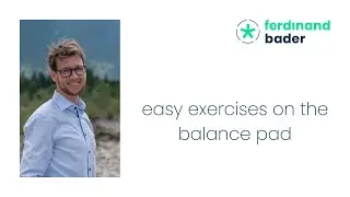 easy coordination exercises on the balance pad