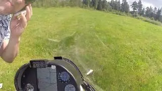 Outlanding Short Uphill -  Raw footage