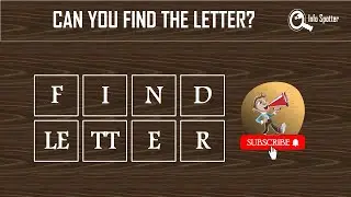 Can you find the letter? | Info spotter #shorts