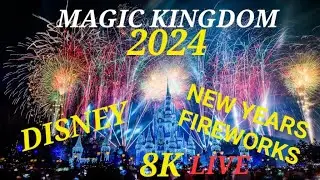 #disney #2024 #newyears #fireworks #magickindom #viral #viralvideos #live #8k #disneyfireworks