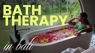 how i silence negative thoughts.. take a [flower] bath with me in BALI