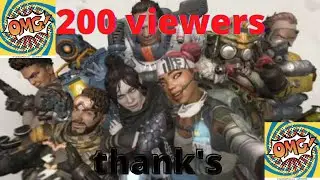 j'ai 200 viewers sur mon live je perds mes moyens !! | apexlegends