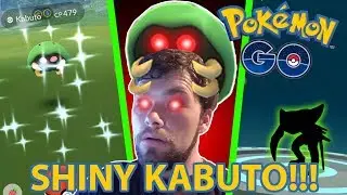 SHINY KABUTO CAUGHT AND EVOLVED IN POKEMON GO!!!