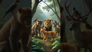The Golden Cat&rsquo;s Jungle Lesson | Learn Wisdom & Teamwork | Kids Storytime&rdquo;