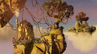 Magic Floating Islands Adventure🧚&zwj;♀️🌤🌺 Immersive Experience | Fantasy Ambience ASMR