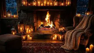 🔥 Deep Relaxation Fireplace Jazz | Slow Warm Ambience for Calm & Inner Stillness