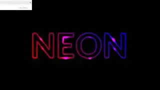 CSS only shimmering neon text