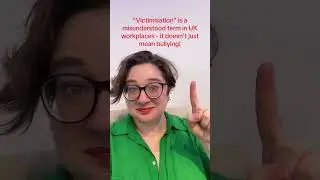 A lot of people think &ldquo;victimisation&rdquo; means &ldquo;making someone a victim&rdquo; or bullying them, but in UK wo