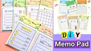DIY weekly plan memo pad / How to make weekly plan memo pad for school / Stationery memo pad