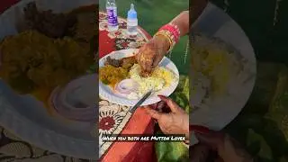 When one Mutton Lover Marries another Mutton Lover||Shadi wala Mutton