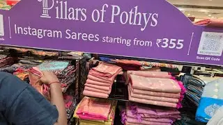 Pothys Aadi Offer 3pc Rs.999 Semi Silk Soft Silk Kadhi Linen Embroidery Printed Silk Trending Sarees