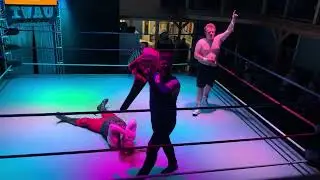 IWAU Uprising 04.18.23 - Brayden Fury And Logan Ridge Sneak-Attack Blaine Black!