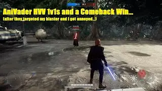 Battlefront II - AniVader Duels and a Comeback win (cuz I got annoyed)