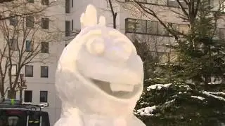 Star Wars and Frozen characters featured in Sapporo Snow Festival