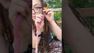 How to permanently install wool dreads.
