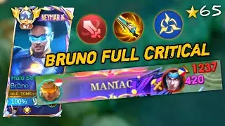 BUILD BRUNO FULL CRITICAL AUTO MANIAC SOLO RANK MLBB!