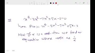 3b Theory of equations and symmetries BA P With Mathematics 2024 25 Solved Paper by Dr  Hitesh Kumar