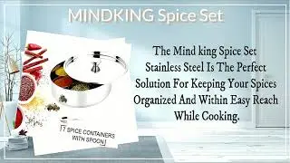 MINDKING Spice Set Stainless Steel - Elevate Your Culinary Experience
