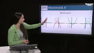 Betydning af a,b, c og d i et andengradspolynomium: Sammenhæng mellem forskrift og graf