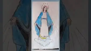 Mother Mary drawing