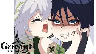 &iexcl;Secuestraron a Scaramouche! - Genshin Impact comic (FANDUB)