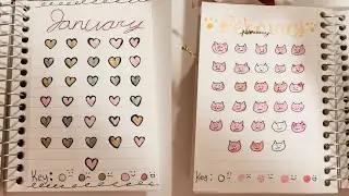 catching up on my journal + easy mood tracker ideas!