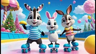 Zoomie Zebra&rsquo;s Roller Skate Party | Fun Zebra Song for Kids | Roller Skating Adventure Rhyme