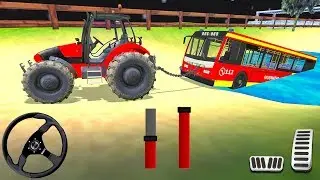 Offroad Towing Chained Tractor Bus 2019 - Tow Truck Rescue Simulator - Android Gameplay #3