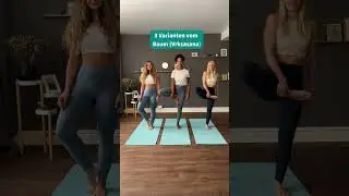 3 Varianten der Yoga-&Uuml;bung &bdquo;Baum&ldquo;  #yogaeasy #yoga #shorts #vrksasana #baum #asana