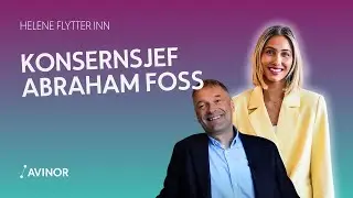 Helene flytter inn: konsernsjef Abraham Foss