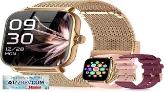 Smart Watches for Women Men (Make Answer Calls) Steps Counter Fitness Watch
