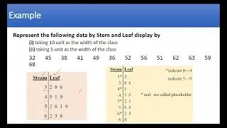 Stem and Leaf Display