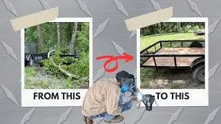 Utility Trailer Wrecked by Tree! Step-by-Step DIY Repair