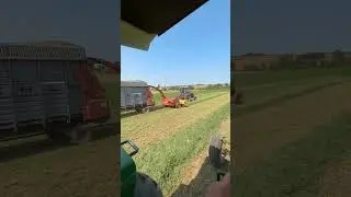 From corn silage into 4th crop hay! #farming #tractor #agriculture #silage #hay
