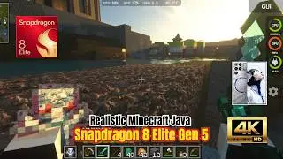 Stratum Ultra Realistic Texture Pack Minecraft Java on Snapdragon 8 Elite Gen 5 | Redmagic 11 Pro
