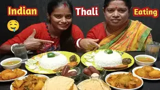Indian Thali Eating Challenge | Indian food eating competition | Food Eating video