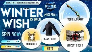 Winter Wish Event | Black T-shirt Return kab Aayega| Ff New Event | Tropical Parrot M1887 Return