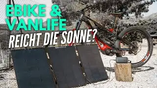 E-Bike mit Solar Strom laden - Sunbooster 120 + Powerstation Erfahrungsbericht