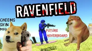 Cheemsburbger doge in Ravenfield 🔥 + Future hoverboard mod | EA build 20