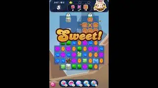 Candy Crush Saga Level 547 - 1 Stars,  15 Moves Completed
