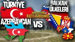 7 KİŞİ EKSİK OYNADIK ! TÜRKİYE,AZERBAYCAN VS BALKAN ÜLKELERİ  - PUBG L 1. Etap 1. Maç