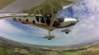 Zenith CH 750 Cruzer demo flight at the Zenith Aircraft kit factory