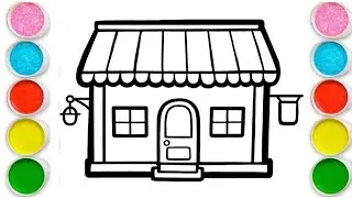 Shop House Drawing, Painting & Coloring For Kids and Toddlers_ Easy Art