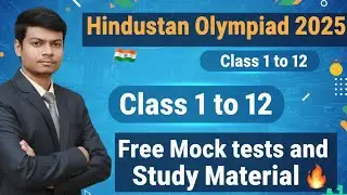 Hindustan Olympiad 2025 🔥 Free Mock Tests and Study Material App Class 1 to 12 by @AyushConnection 