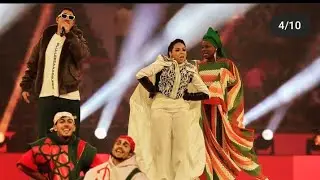 Prestation d'Ang&eacute;lique kidjo &agrave; la c&eacute;r&eacute;monie d'ouverture CAN Maroc 
