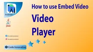 How to Make a Video Player App in Android Studio? | Android Projects | code innovative