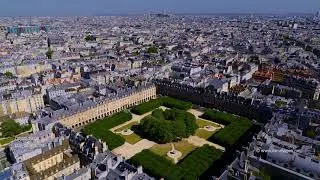 Aerial footage Paris IV : Place des Vosges