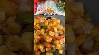 BabyCorn Stir-fry| Easy Snack recipe| Vegan| #recipe #viralvideo #shorts #foodblogger