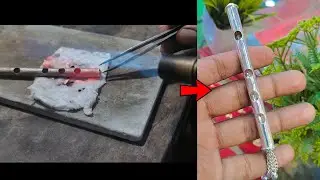 how to make silver Flute ll कैसे बनती है चांदी की बांसुरी ll silver Flute ll चांदी की बांसुरी ll