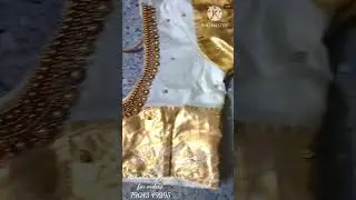simple beadwork#borderwork ##simpleembroidery #simpleworkblousesforpattusarees